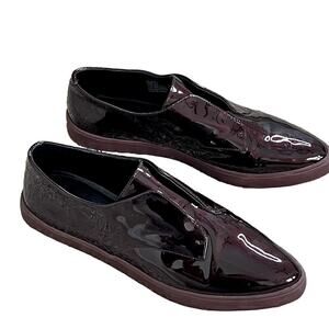 Lafayette 148 Namaro Black Patent Leather‎ Slip On Size 7M